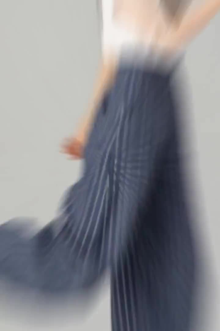 Linen Baggy Pants, Long Linen Pants, Striped Linen Pants