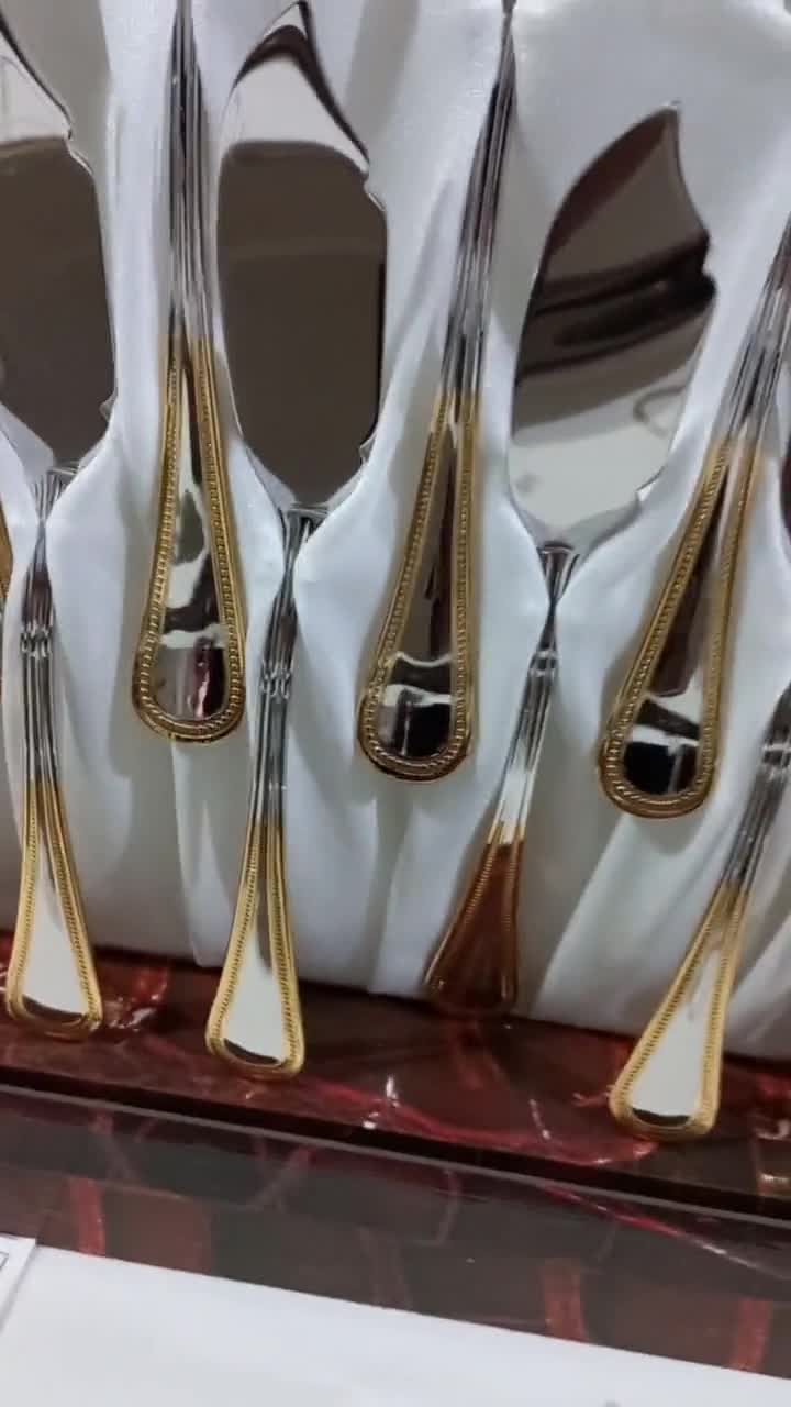 26 Pieces Gottinghen 18/10 Steel 24k Gold Decorations