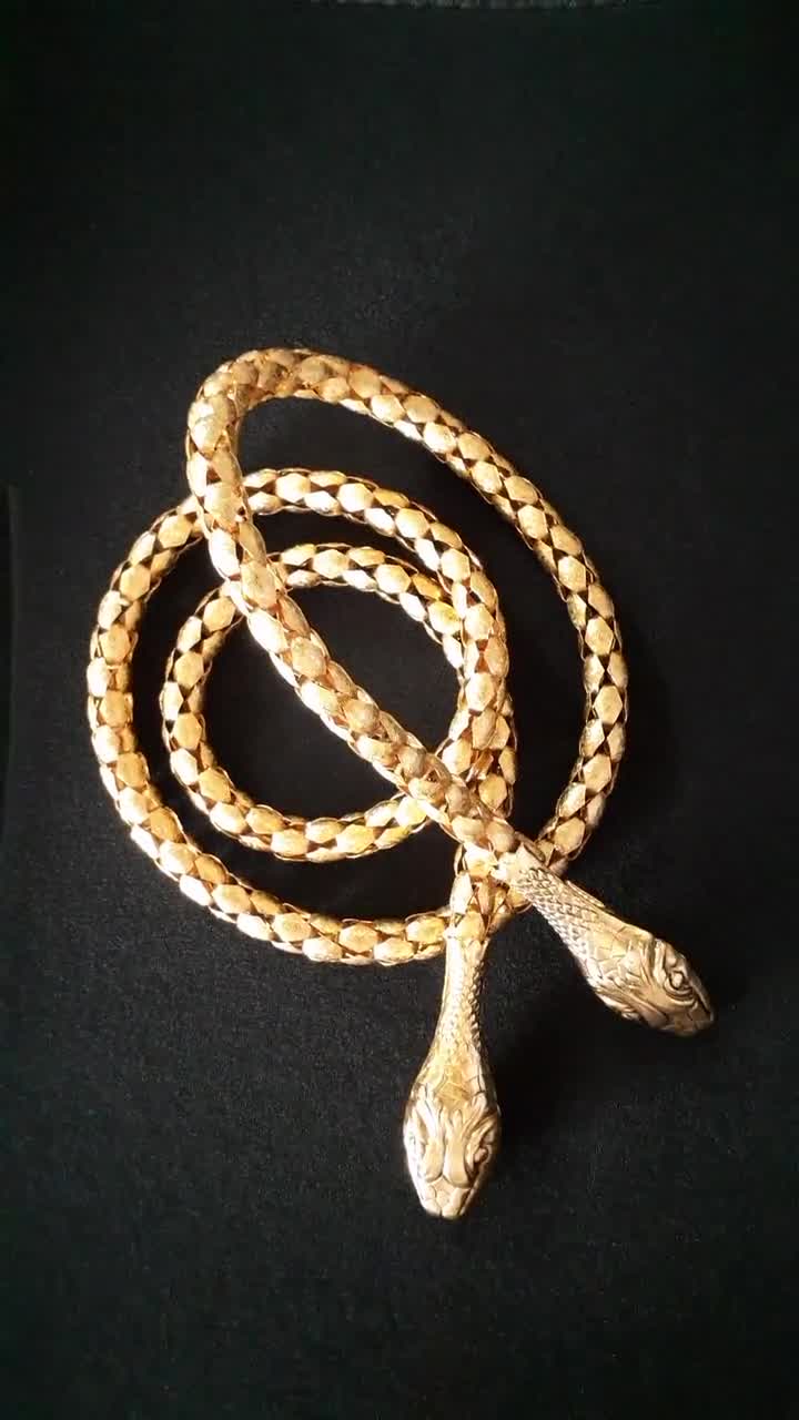Snake Link Necklace with Horse Bit – XOLO JEWELRY