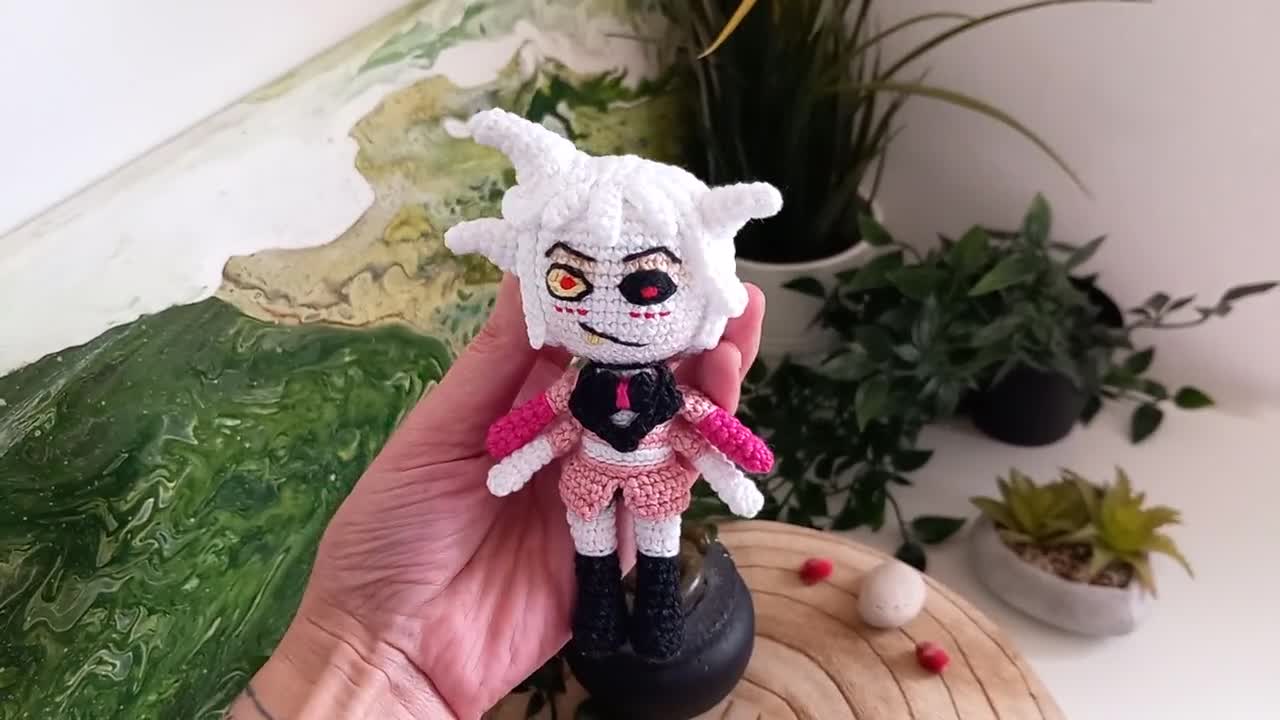 Angel Dust Crochet Pattern: Hazbin Hotel Inspired (PDF) - Etsy