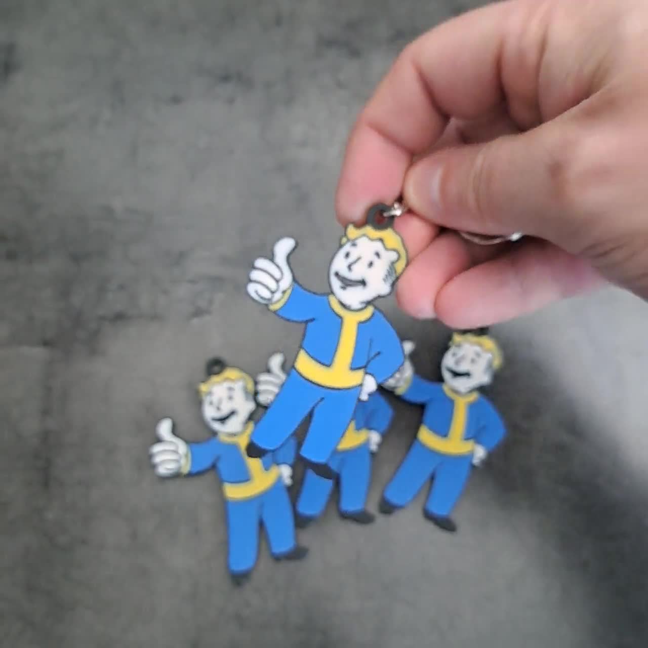 Vault Boy - Fallout Keychain - Etsy