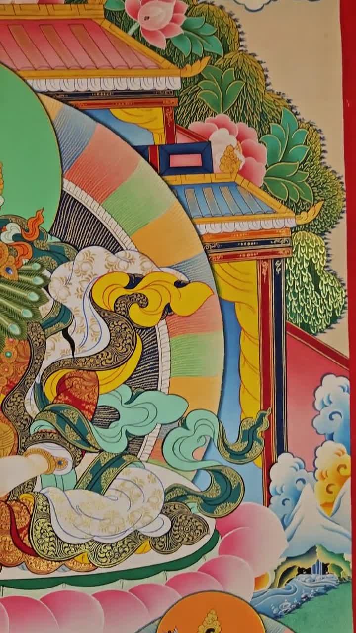 Thanka タンカ マンダラ Dzambhala Thangka (TGTH 133) – TibetGallery.net