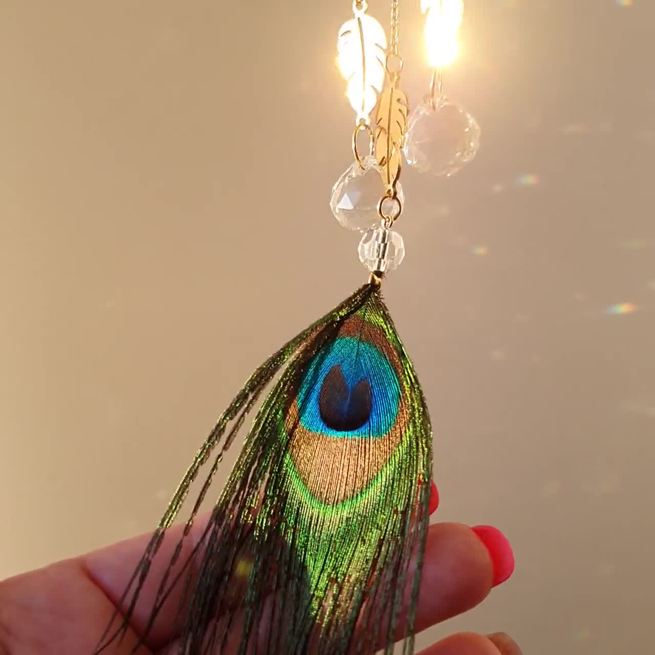 High quality Lucky Feather Suncatcher made to order