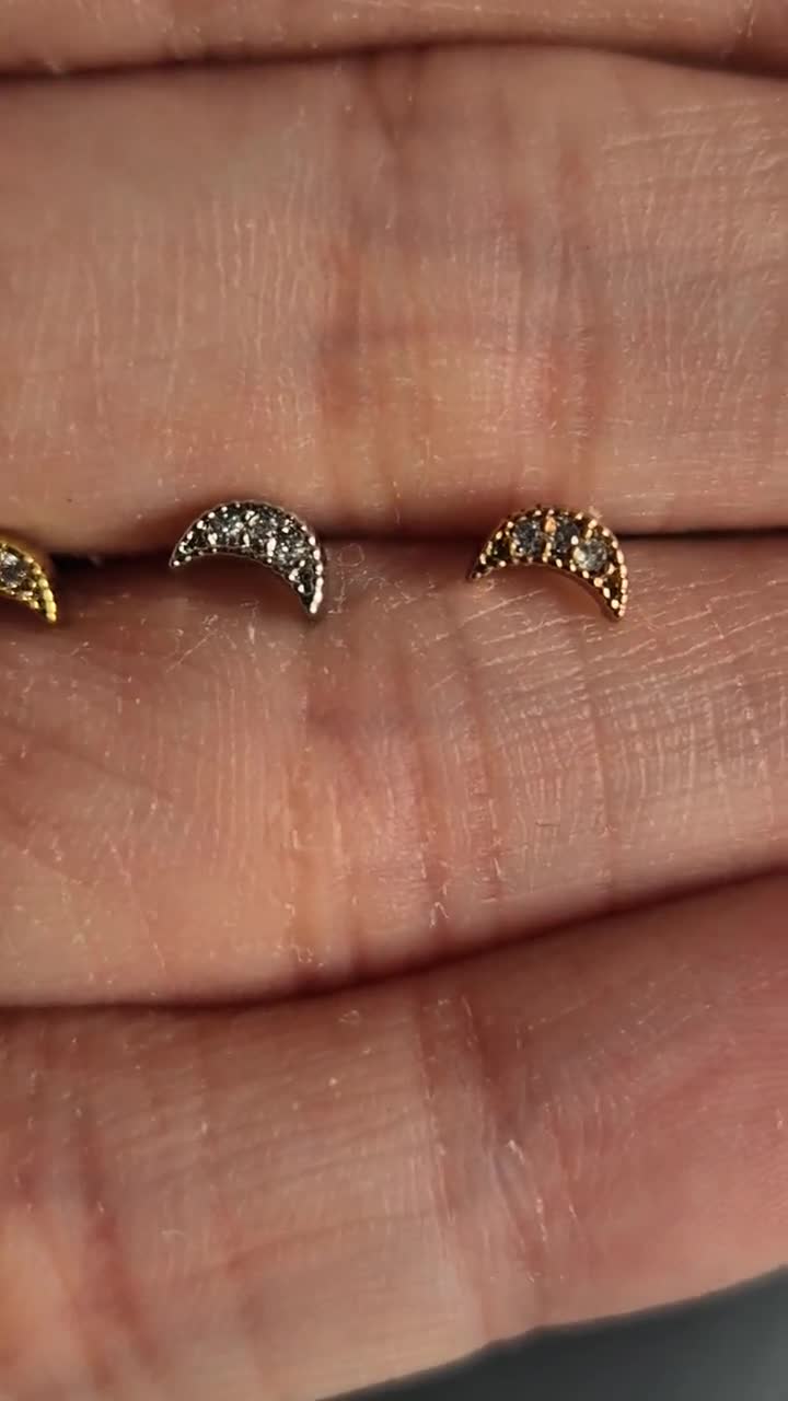 Nuova Gemma Tragus Helix Bar - Perno Orecchio Superiore - Foto 9