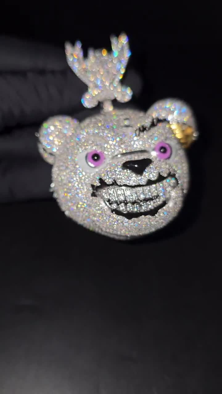 3Dアニマル 立体 ペンダントヘッド icedout アクセサリー