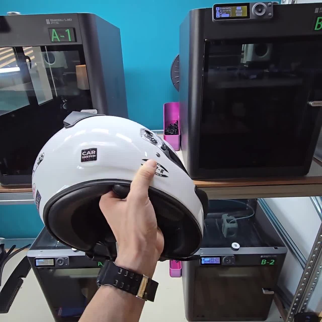 HP3 HP7 Cadet TKM Spoiler Bell Helmet Spoiler For RS3, RS7, KC3, KC7, HP3, HP7, Cadet & TKM | UK Made, Unbranded, New Unbranded Helmet Accessory - Foto 10