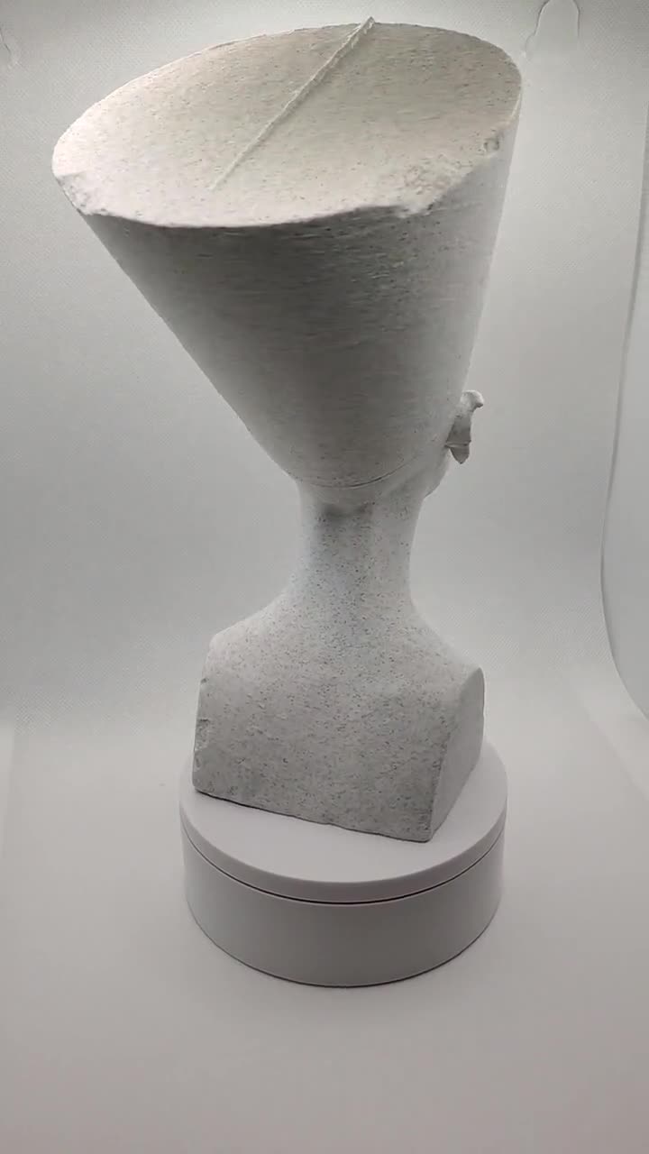 ネフェルティティ胸像、本物のエジプト女王モデル、古代史美術