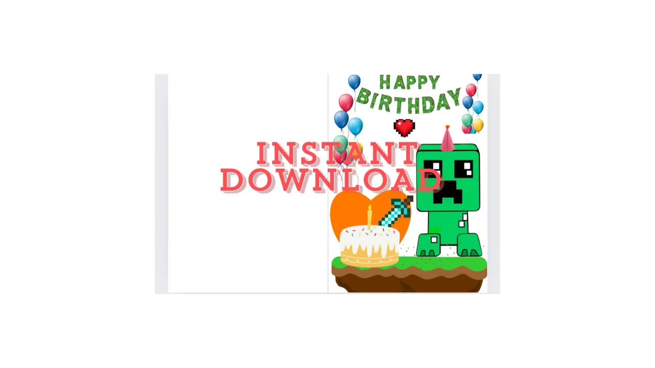 mine-birthday-card-7x5-cute-creeper-printable-happy-birthday-pdf-download-print-and-fold-gamer-birthday-gift-for-son-gift-for-grandson-etsy