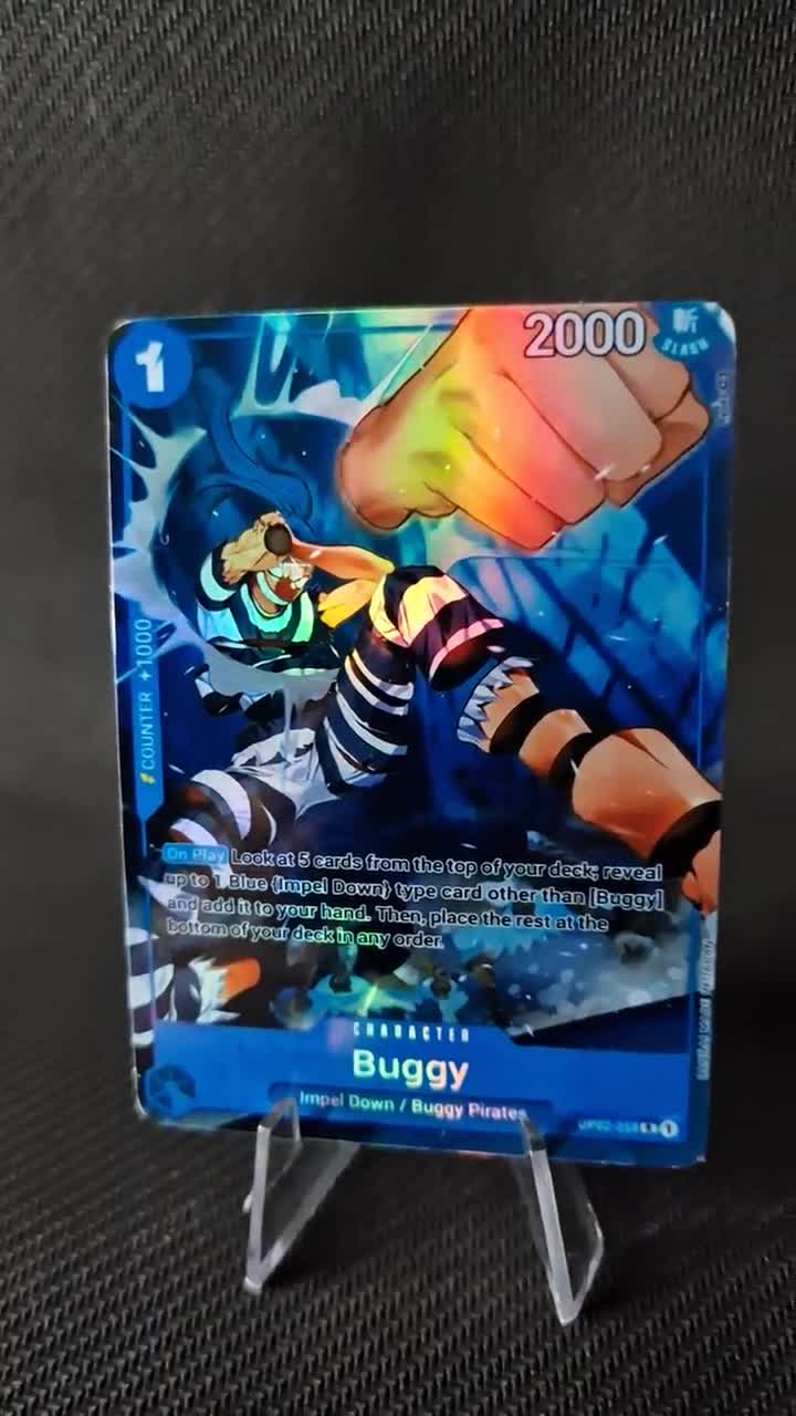 One Piece Proxy Card Holo - Buggy OP02-058 Character - Etsy
