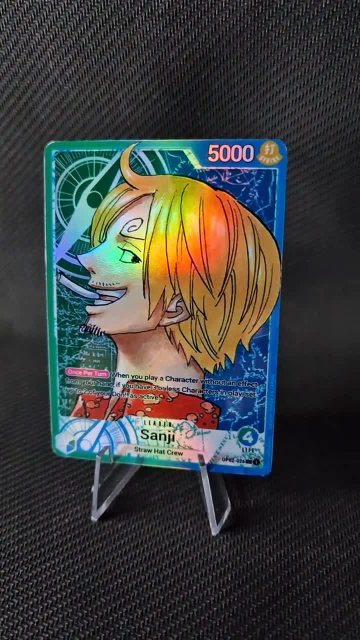 One Piece Proxy Card Holo - Sanji OP02-026 Alt Art - Etsy