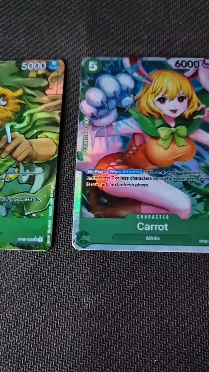 One Piece Proxy Card Holo - Carrot Pedro - OP08 Character Green - Etsy