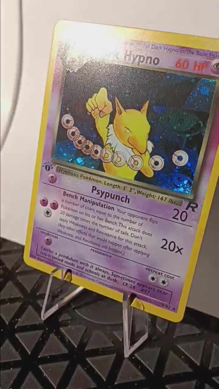 Dark Hypno Team Rocket 1st Edition-Perfect Gift for kids or Poke fans - NOT real just for show - Proxy NOT replica-Might NOT be perfect Dark Hypno Team Rocket 1st Edition-Perfect Gift for kids or Poke fans - NOT real just for show - Proxy NOT replica-Might NOT be perfect