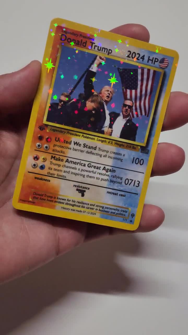 Donald Trump Pokemon Card, Trump Pokemon Card, Meme Gift, Gag Gift