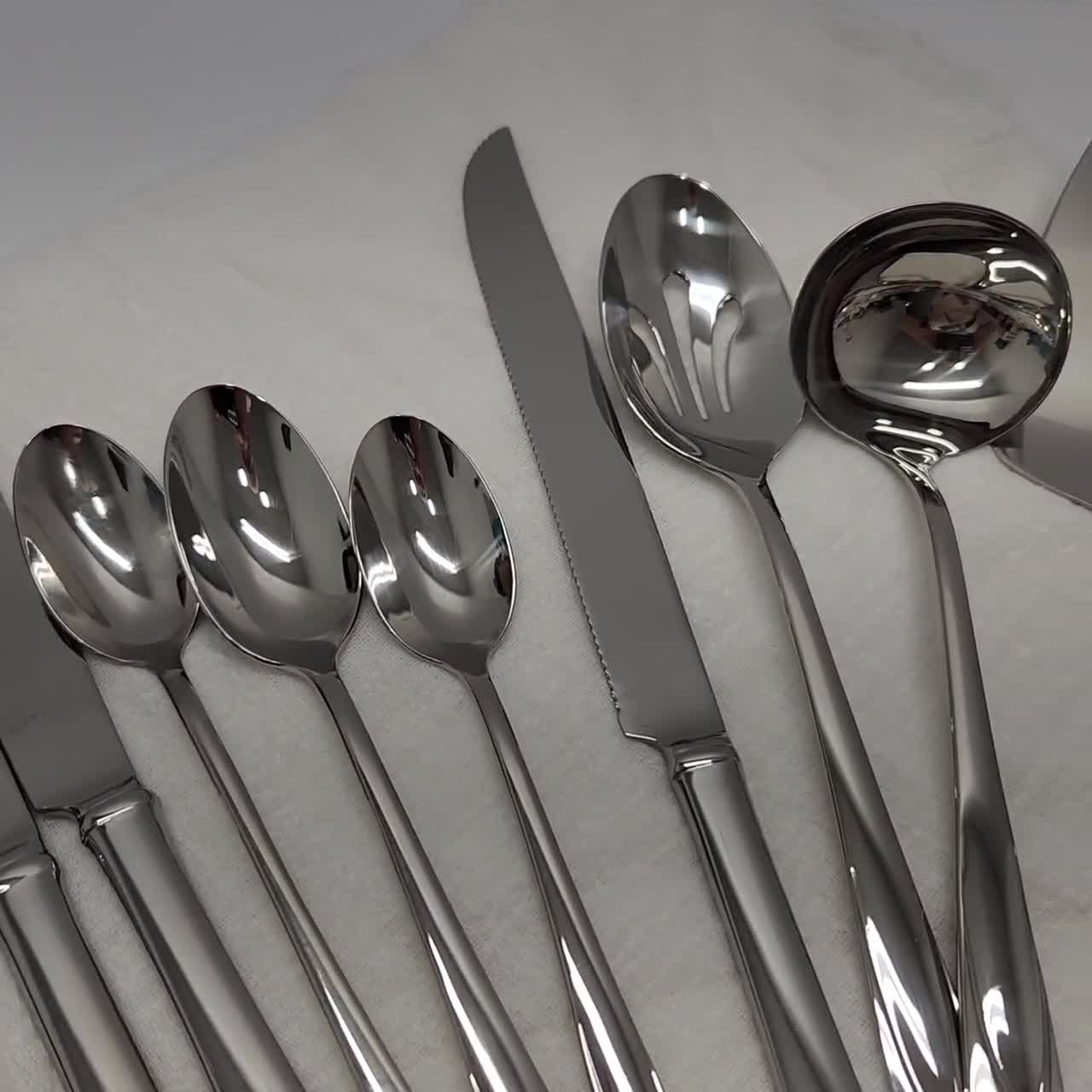 104 Piece Lenox Middleton Stainless Service 12, 18/10 Flatware Set