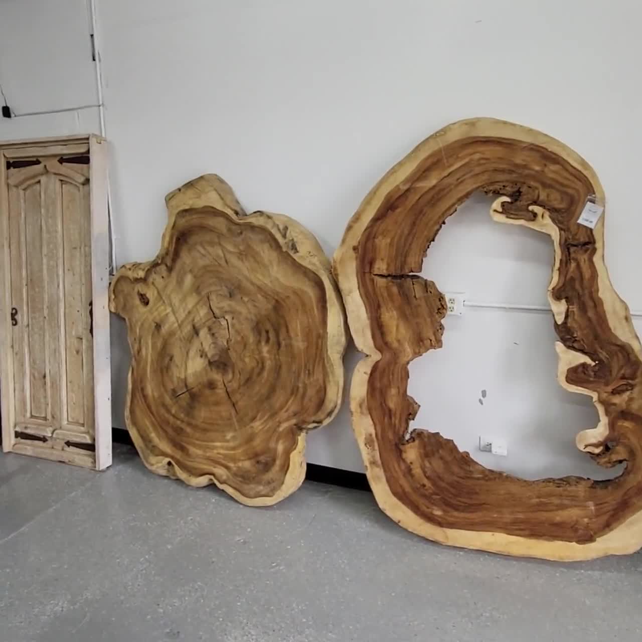 Live Edge Wood Slab, Custom Epoxy Resin Table, Wall Art video poster