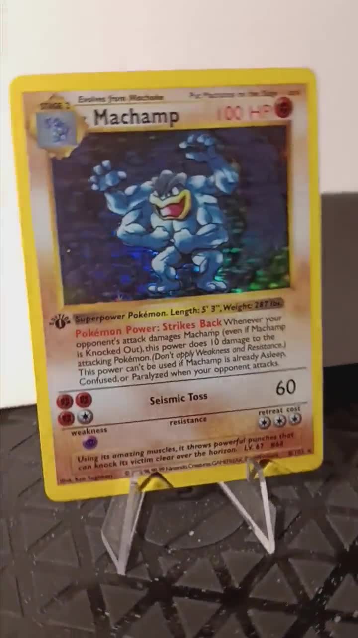 カイリキーMachamp 1ST EDITION-SHADOWLESS psa Machamp 1st Edition Shadowless - Perfect Gift for Kids or Poke