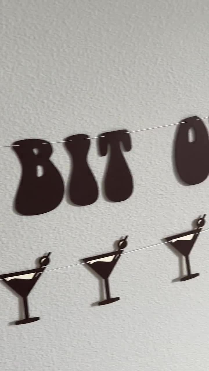 Espresso Martini Birthday Sash - "A Tiny Bit Older" Satin Sash For Coffee Cocktail Theme Party - View #6