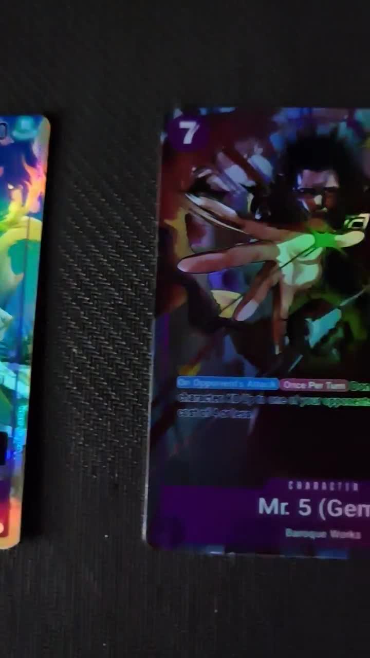 One Piece Proxy Card Holo - Crocodile Miss All Sunday Mr. 5 (gem