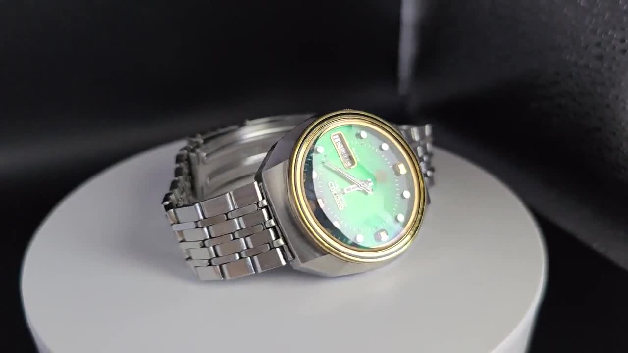 ゆ*ま様 SEIKOセイコーアドバンadvanアドヴァン自動巻き腕時計グリーンカ