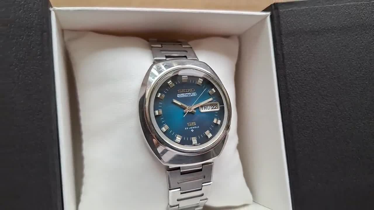 Rare SEIKO 5 Actus SS Ref. 6106-7590, Vintage Classic Japan Watch