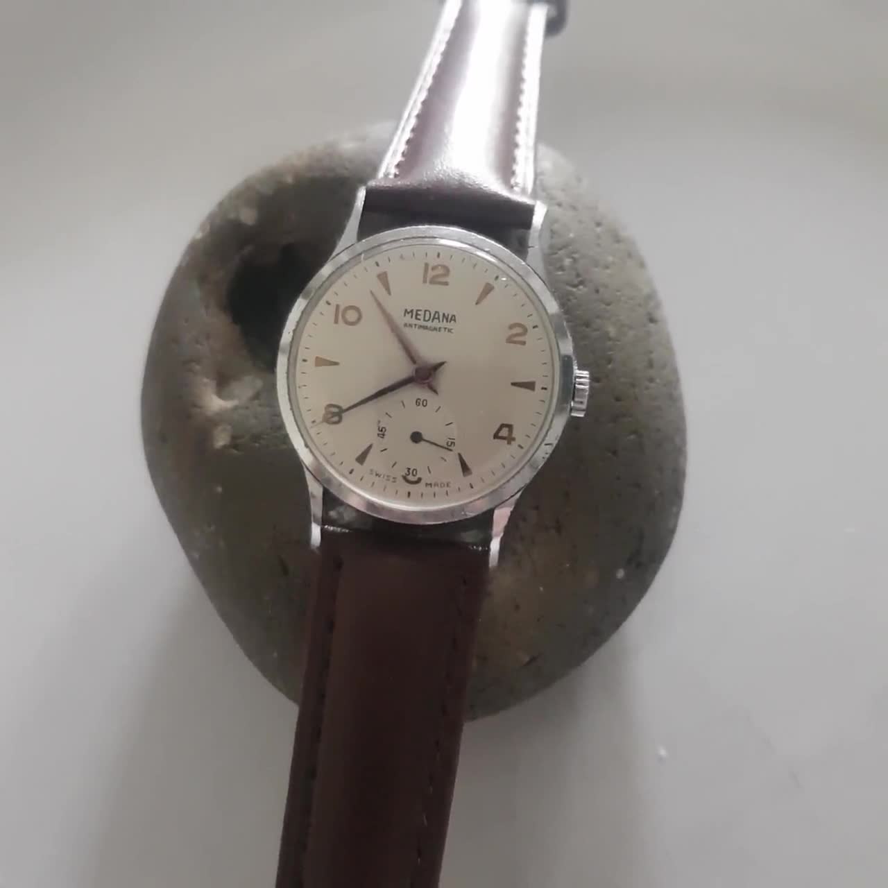 mens vintage MEDANA 7 jewels manual wind watch from 1950