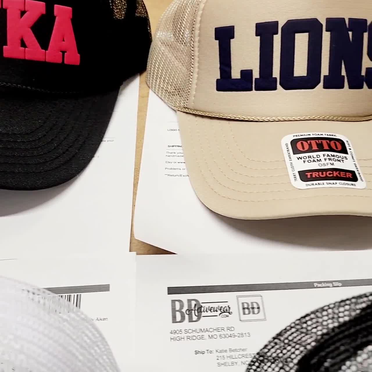 Royals Custom Trucker Hat, Puff Embossed Print, Custom Baseball Hat, Team Hat, Football Mom Hat, Mascot Hat video poster