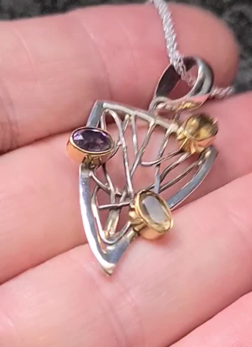 SOLD OUT SueR 販売終了 スターリングシルバー アメジスト＆シトリン