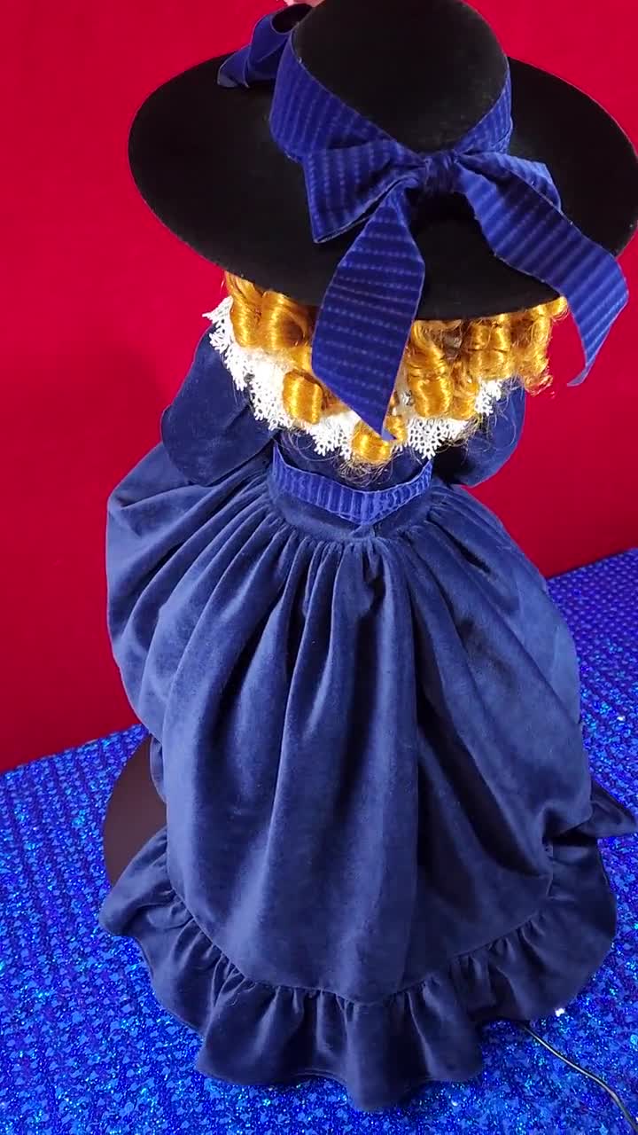 Jan Mclean Porcelain Doll: Sarah, Midnight Blue Dress, Limited