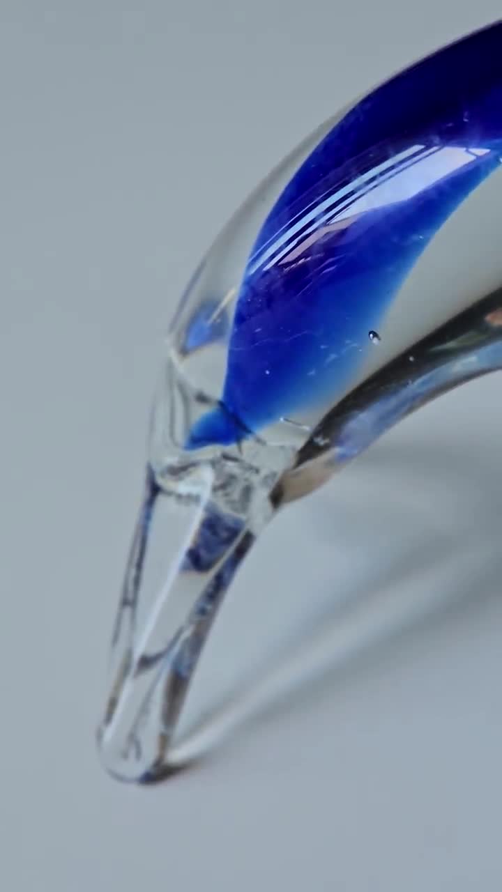 新品❣️美しい青CRYSTAL DARQUES DAUPHIN 新品❣️美しい青CRYSTAL