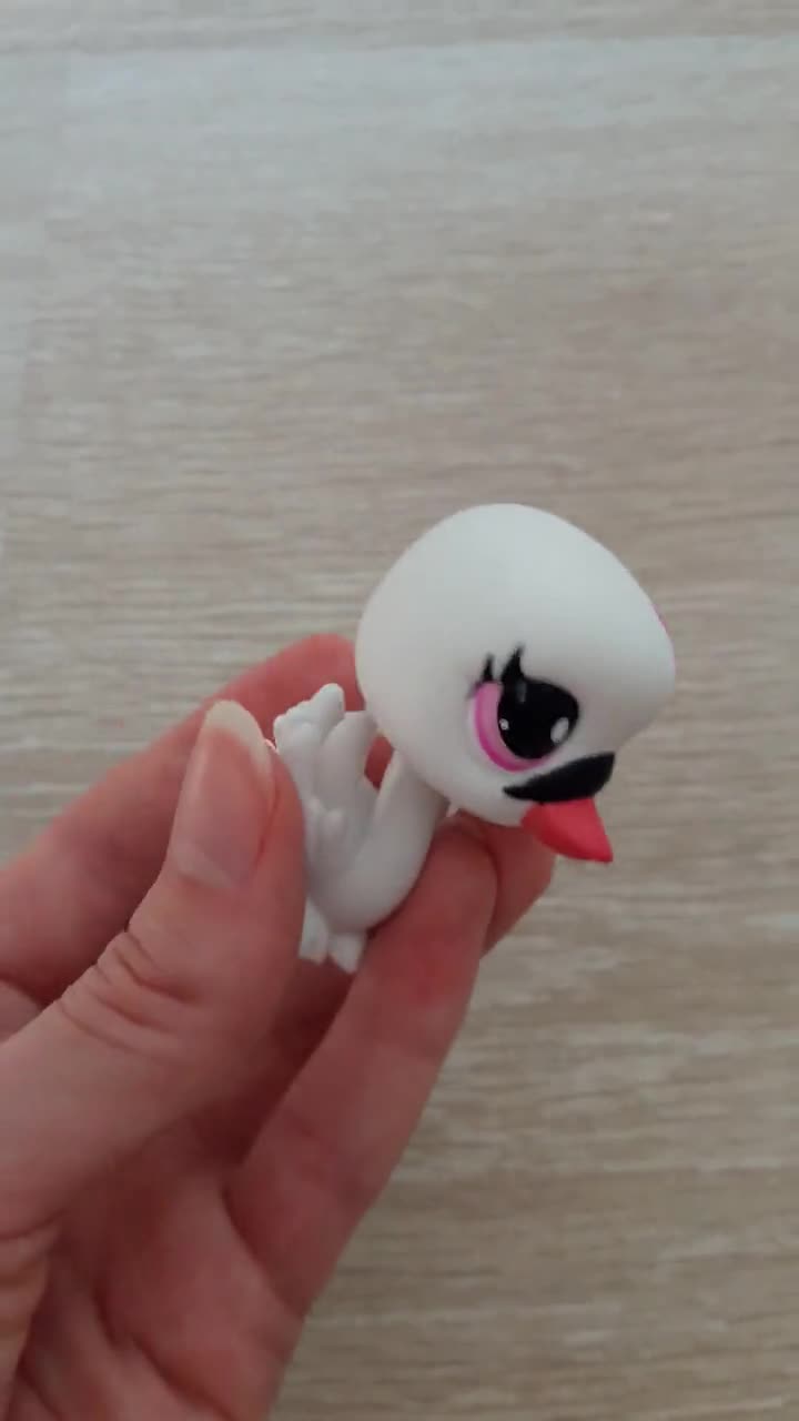 Figurine Cygne Littlest Pet Shop – Vintage Rare – édition Européenne