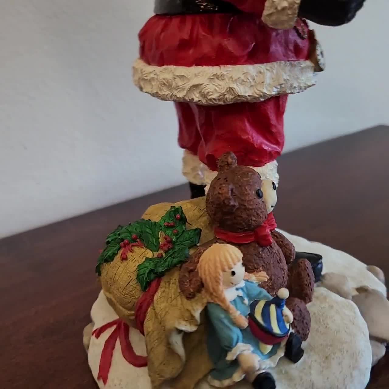 Vintage 1991 Hamilton Collection Santa Figurine: International