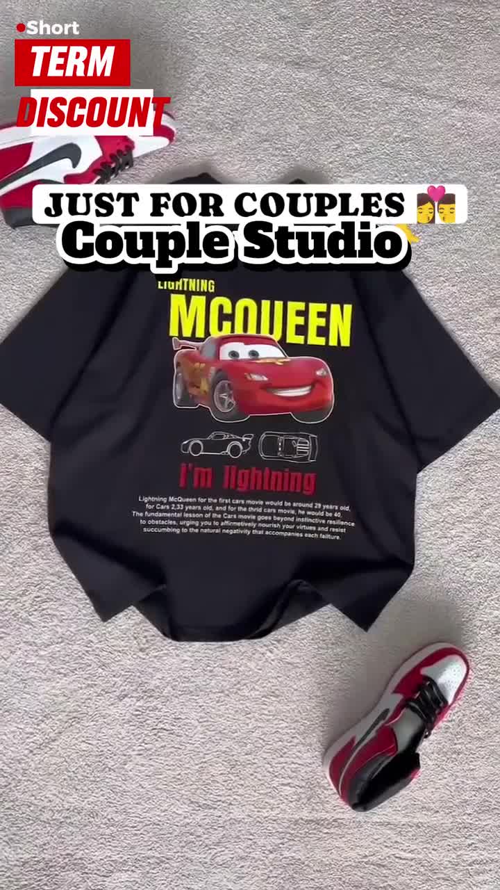 L. マックイーン & サリー カップル オーバーサイズ シャツ: カーズ