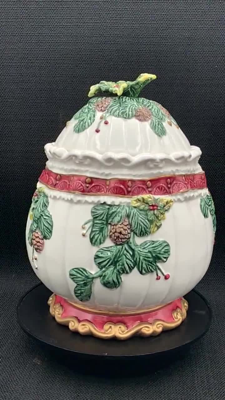 ヴィンテージ Bico ポインセチア クッキージャー、コレクターズ