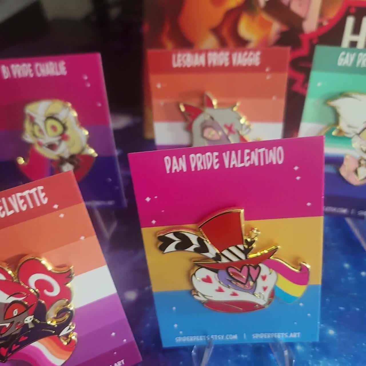 ハズビンホテルプライドフラッグエナメルピン（ファンメイド） - Etsy 日本
