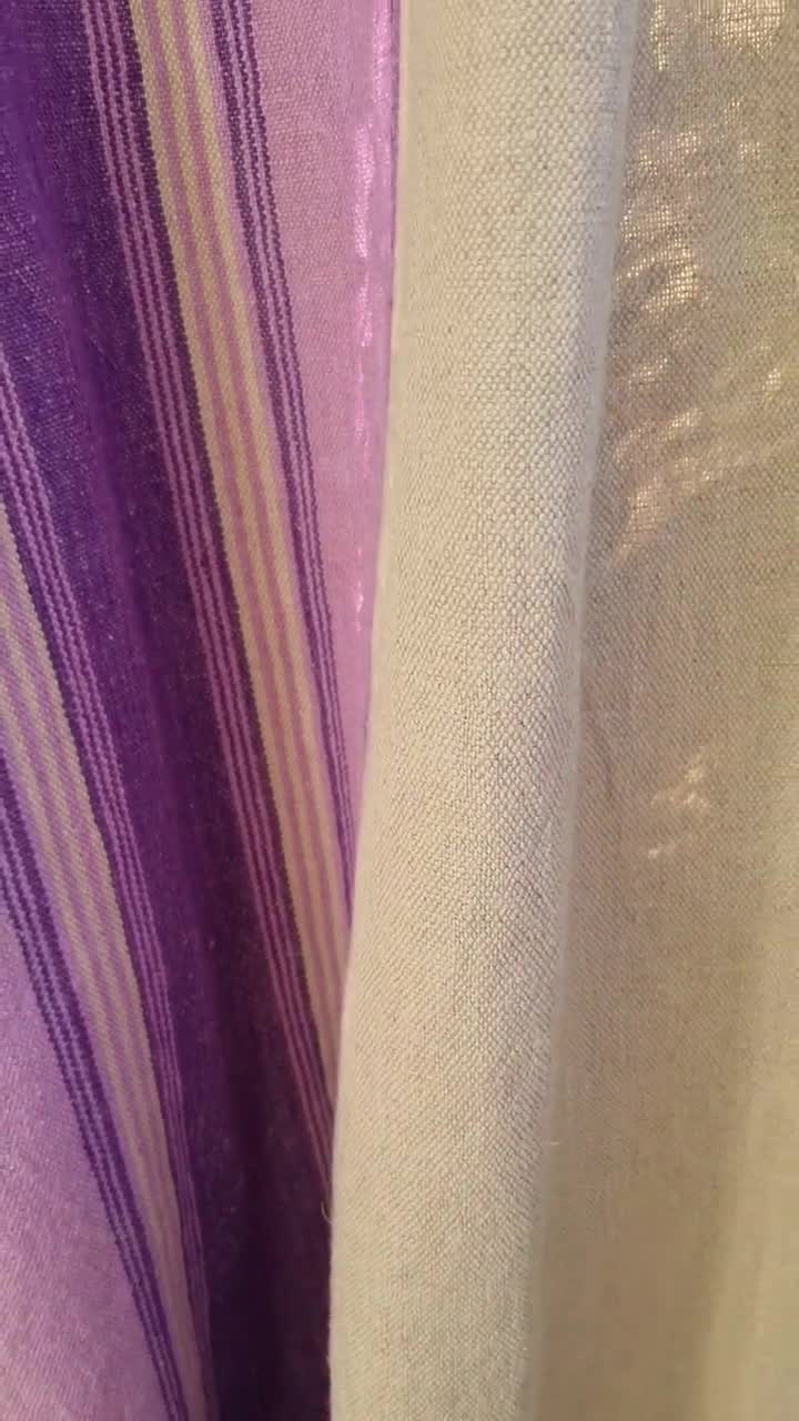 Vintage Linen Fabric, Hand Woven Striped From Sweden - Etsy