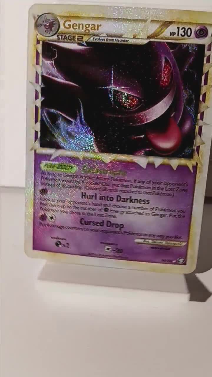 gengar rare card Rare Gengar Vmax Pokemon Card Holographic Credit Card Skin