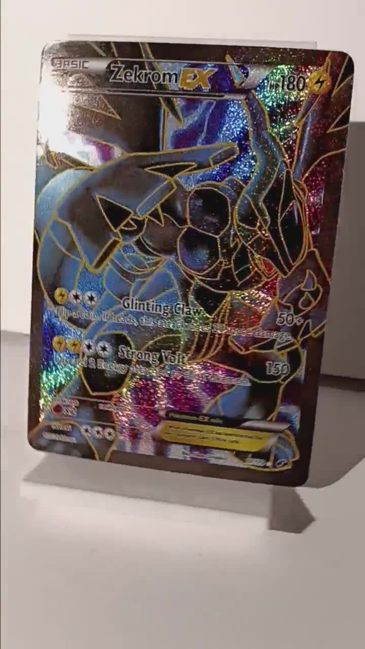 rare zekrom card Zekrom ex Pokemon Black Bolt Black White Rare #172 PSA 9 main image 1