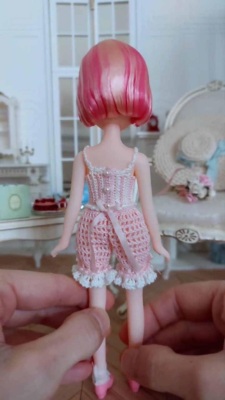 Crocheted Doll Outfit Pattern: Rompers for Jjorori Art Dreamer