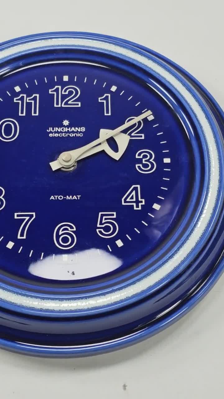 Kitch Junghans Ato-mat Wall Clock From the 1970s - Home Decor