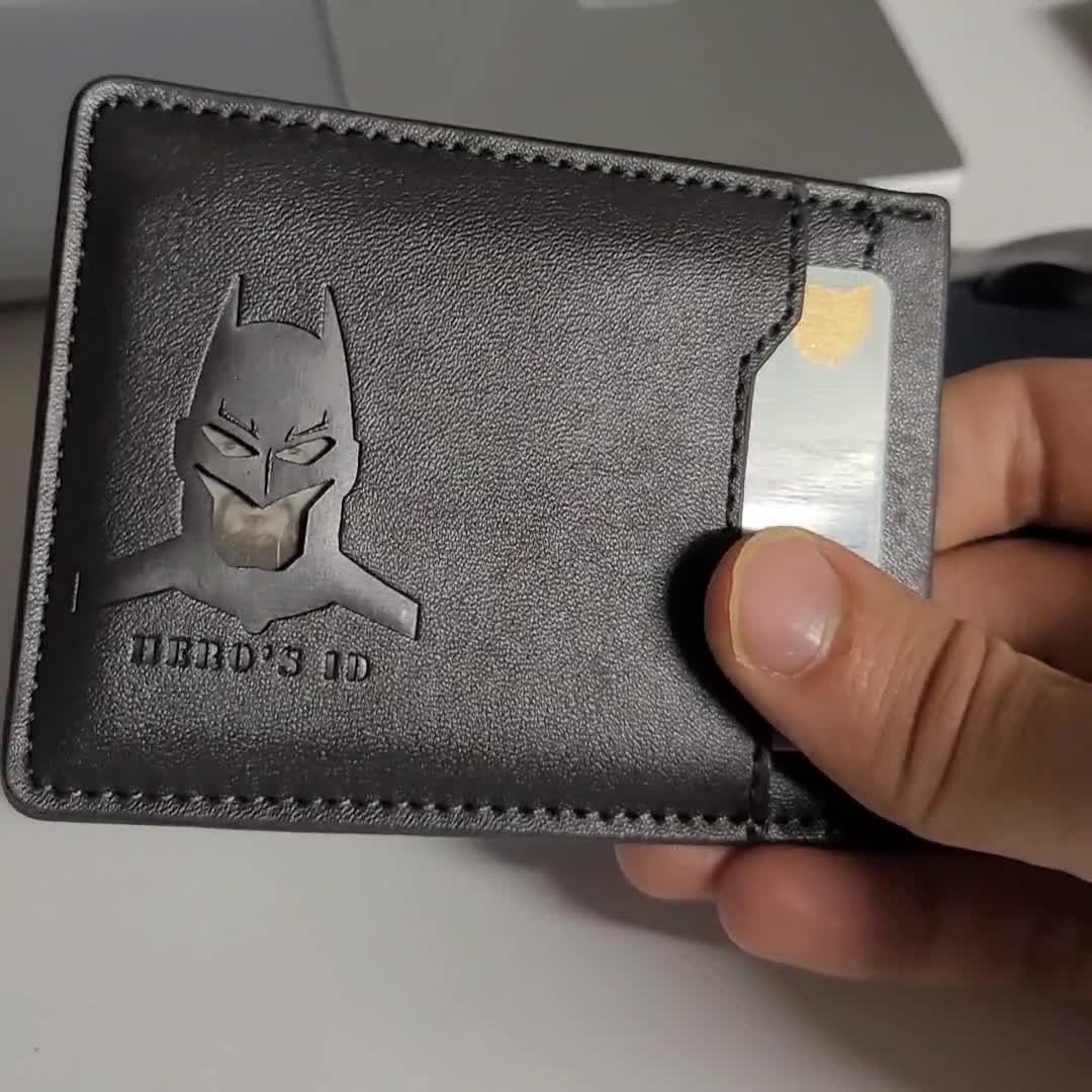 Tarjetero Batman Dni Ojos Cartera Superhéroe Con Hueco De Ojos