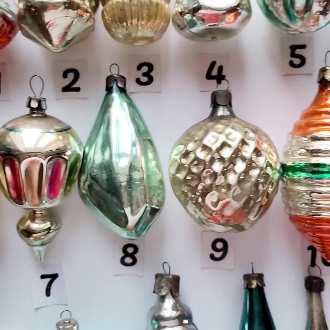 オーナメント、ガラスのクリスマスオーナメント、ベル、ランタン