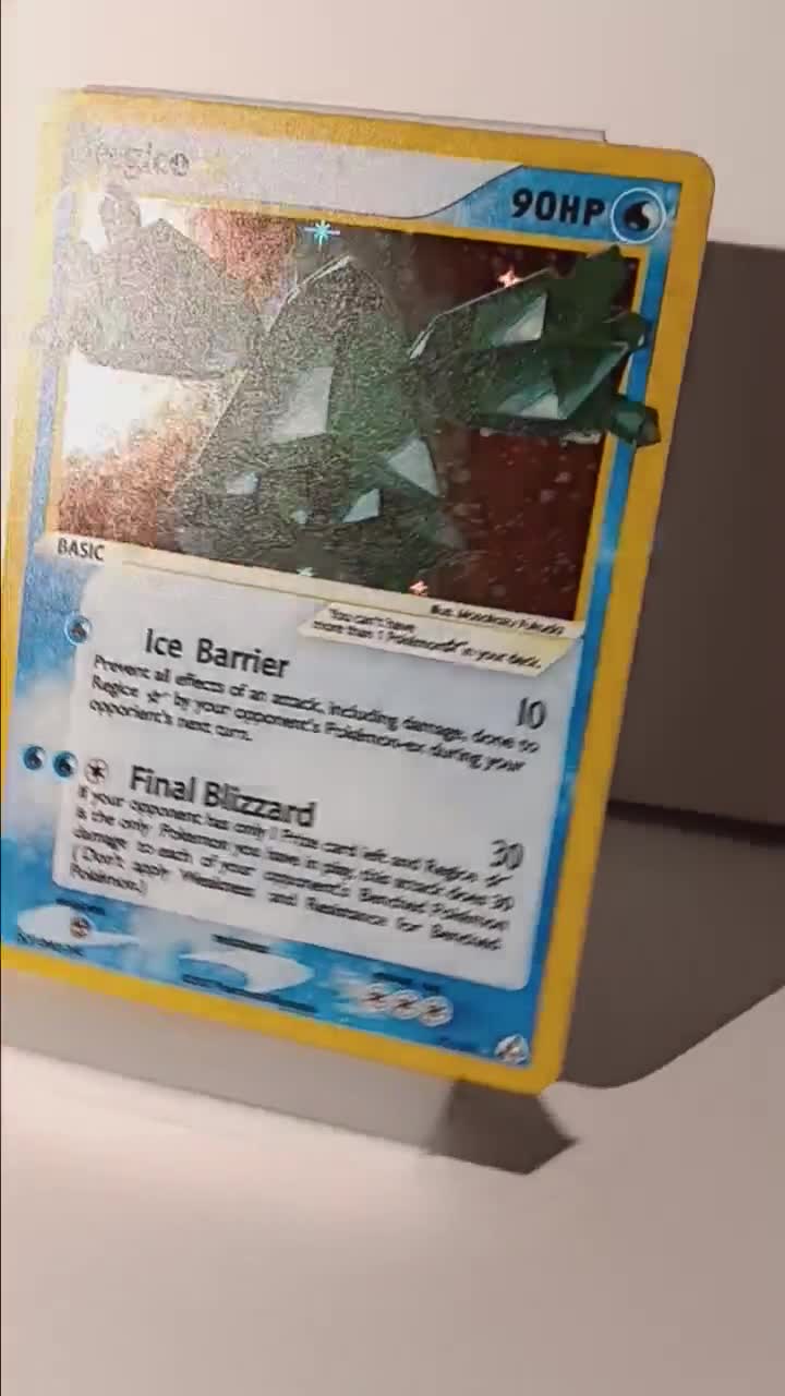 Regice Gold Star English 2006 - Perfect Gift for Poke fans - NOT real just  for show - Proxy NOT replica