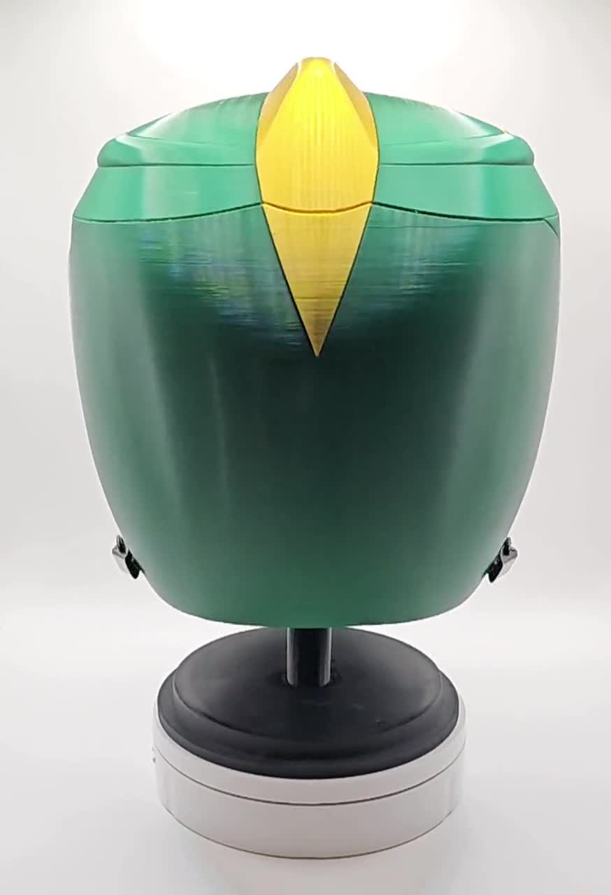 Green Ranger Helmet V2 Mighty Morphin Power Rangers MMPR Wearable