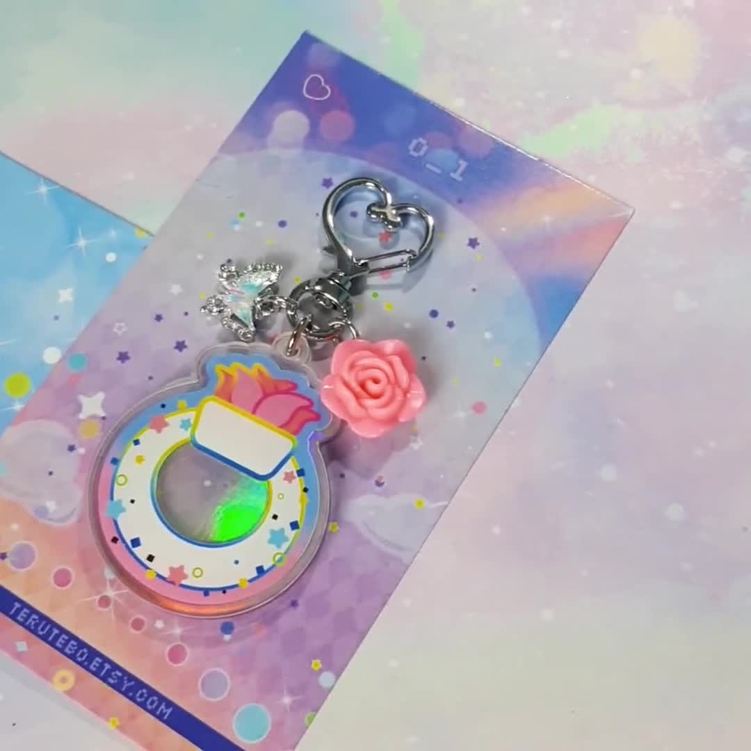 ZERO BASE ONE Keychain / ZB1 phone charms kpop keyring | zerobaseone keyring / kpop car keys hologram deco (Pastel Holographic) video poster