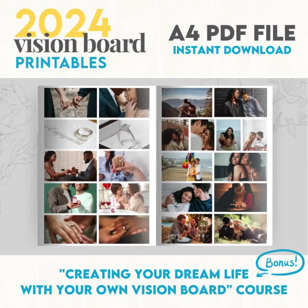 2023 Vision Board Clip Art Book For Women: Envision Your Future, Your Dream  Life 2023 - Law Of Attraction, 300+ Pictures, Quotes, Motivation,  For  Goals Planner And Tracker