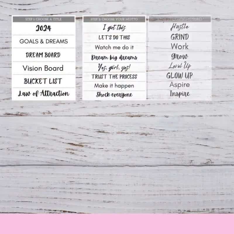 Vision Board Sticker - Fitness Sticker for Sale by LoA-Lady
