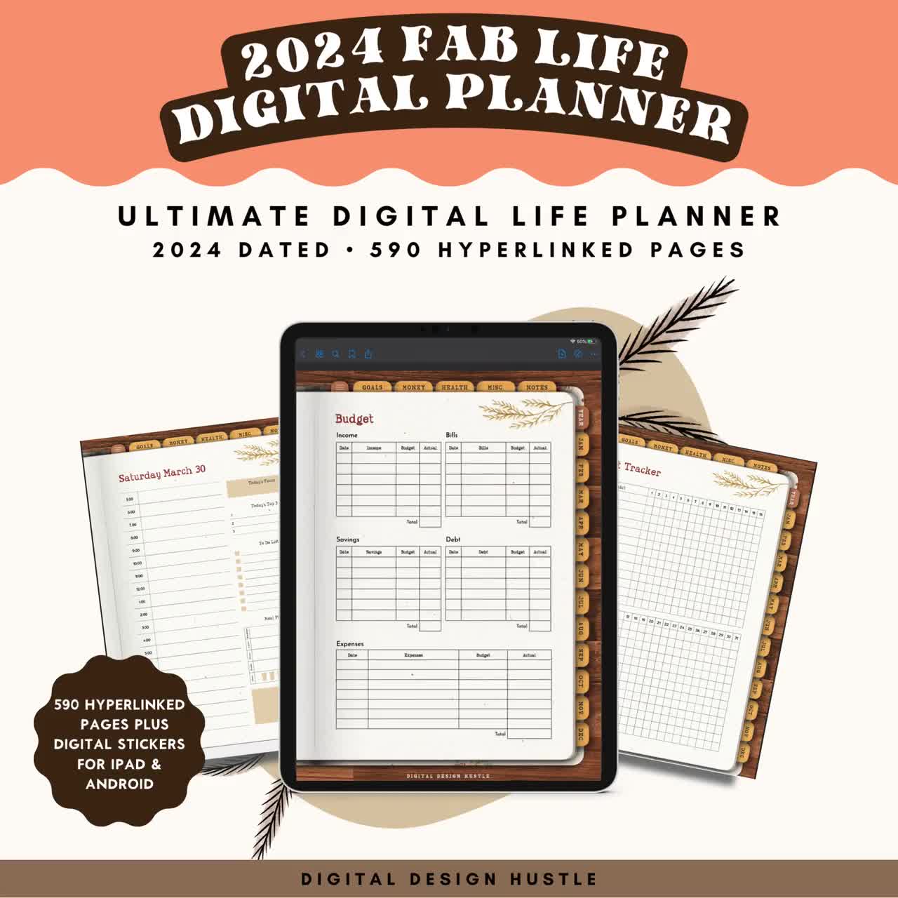 2024 Ultimate Life Planner, Western Planner, Coastal Cowgirl Planner, Disco  Cowgirl Planner, Neurodivergent Planner, Hyperlinked Planner 