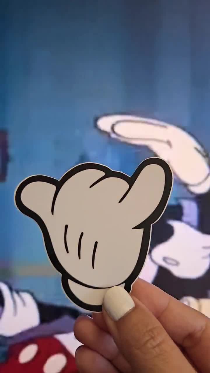 Disney Mickey Mouse Shaka Hang Loose Sticker - Etsy