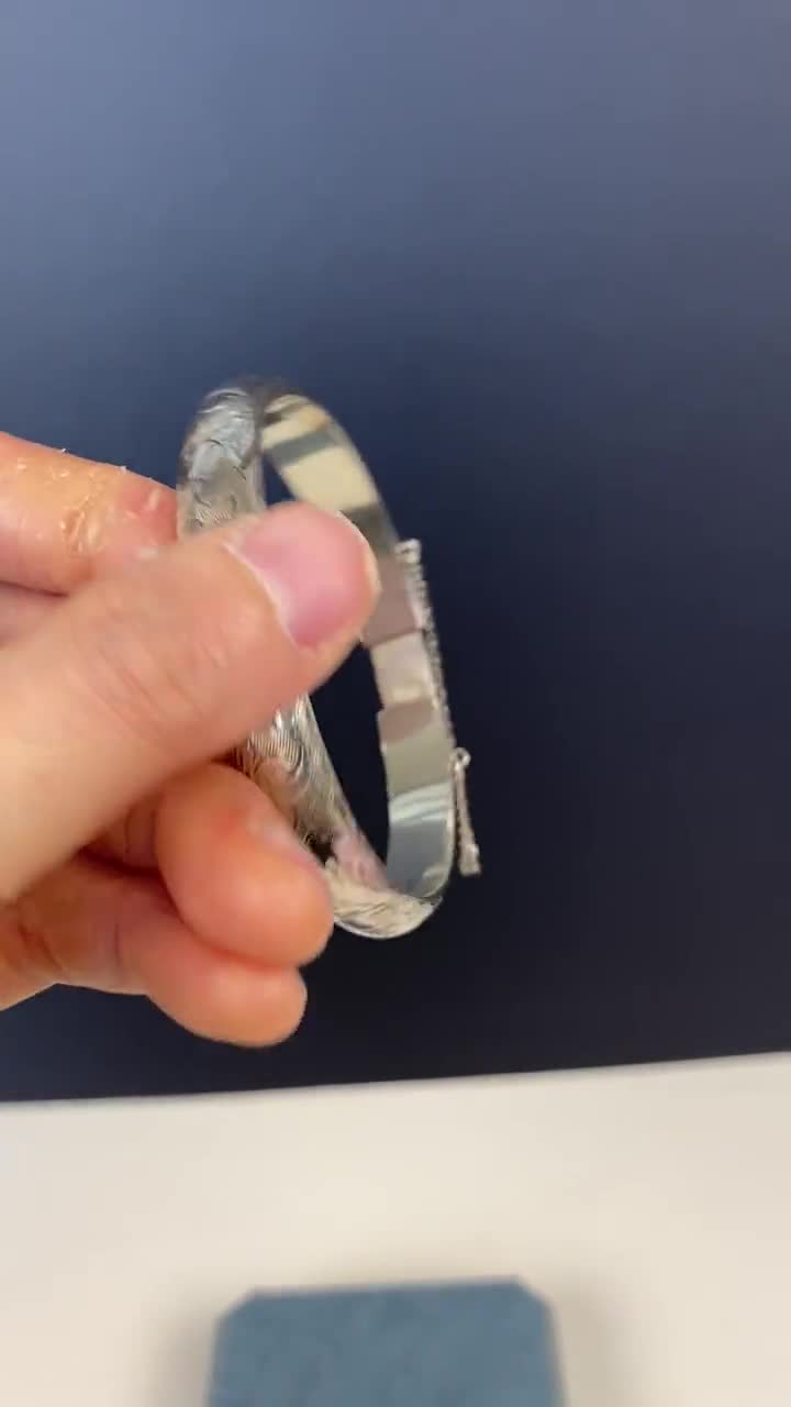 N1169 ヴィンテージ ミッドセンチュリー スターリングシルバー 彫刻
