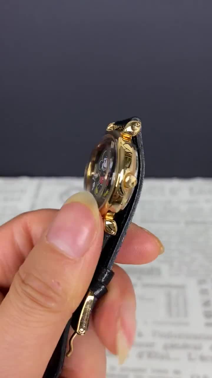 N1395 ヴィンテージ パルサー ミッキーマウス クォーツ腕時計 / ユニ